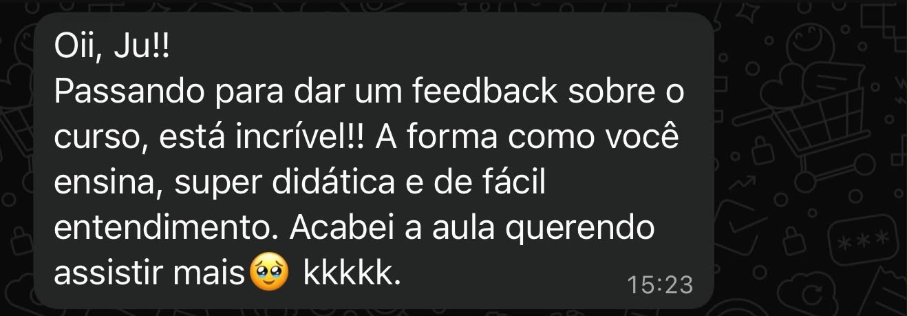 Depoimento de aluna 3